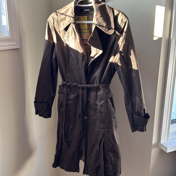 DKNY Belted Trench Coat - Picture 3 of 4